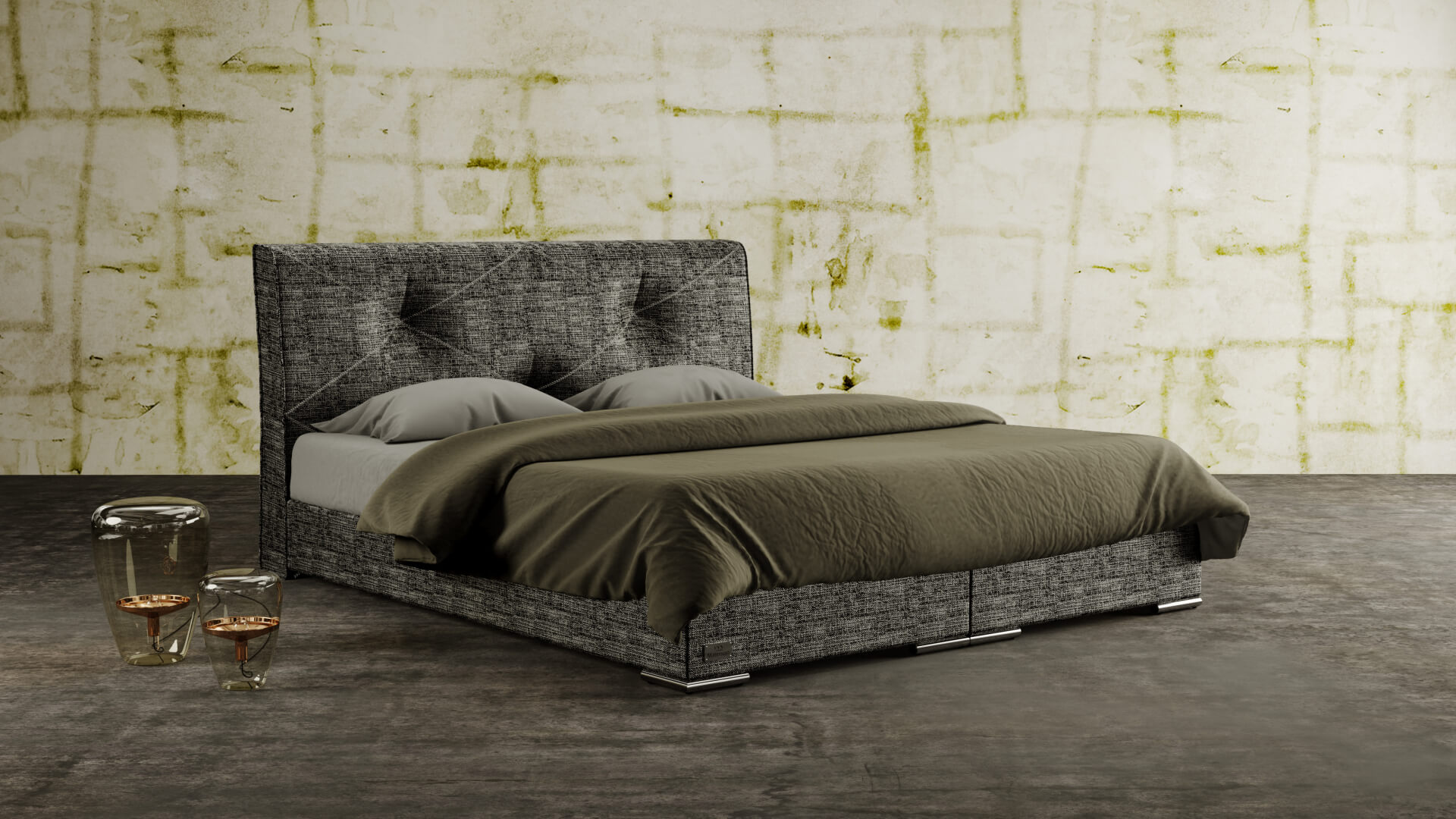 Dizajnová posteľ boxspring