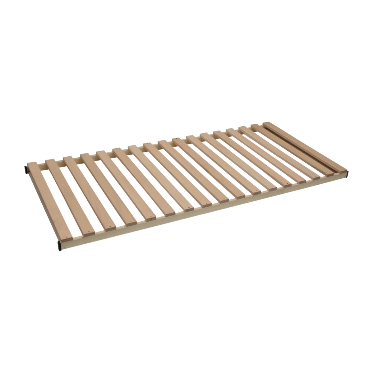 Pevný laťkový rošt z masivního dřeva vhodný pro pružinové matrace a tvrdší spaní