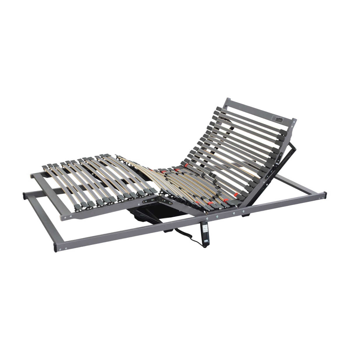 Elektrický polohovatelný lamelový rošt umožňující nastavení hlavy a nohou