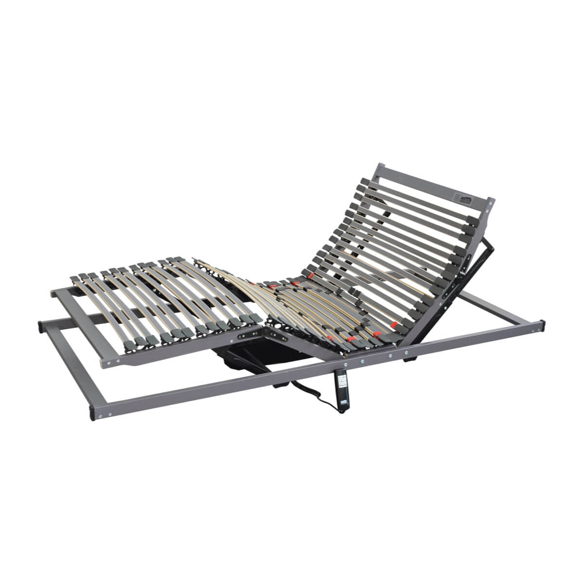 Elektrický polohovateľný lamelový rošt umožňujúci nastavenie polohy hlavy a nôh