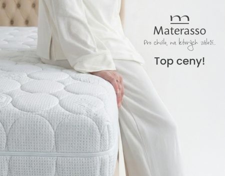 Moderní hybridní pěny i dotek přírody: Objevte akční nabídku matrací Materasso v letáku TOP CENY!